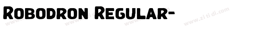 Robodron Regular字体转换